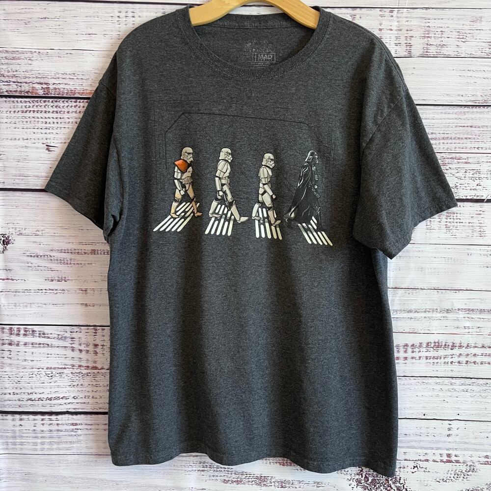 Star Wars Mad Engine Abbey Road Parody Darth Vader Graphic Tshirt